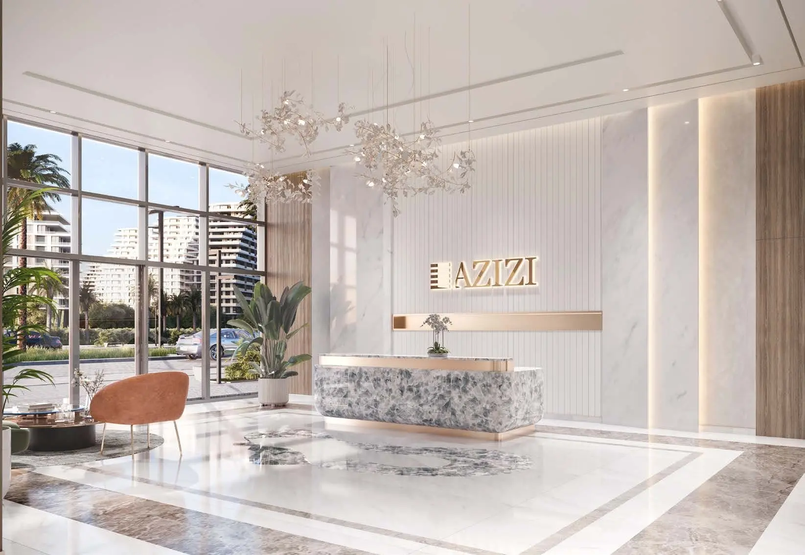 Azizi Venice 10 bright contemporary apartment interior