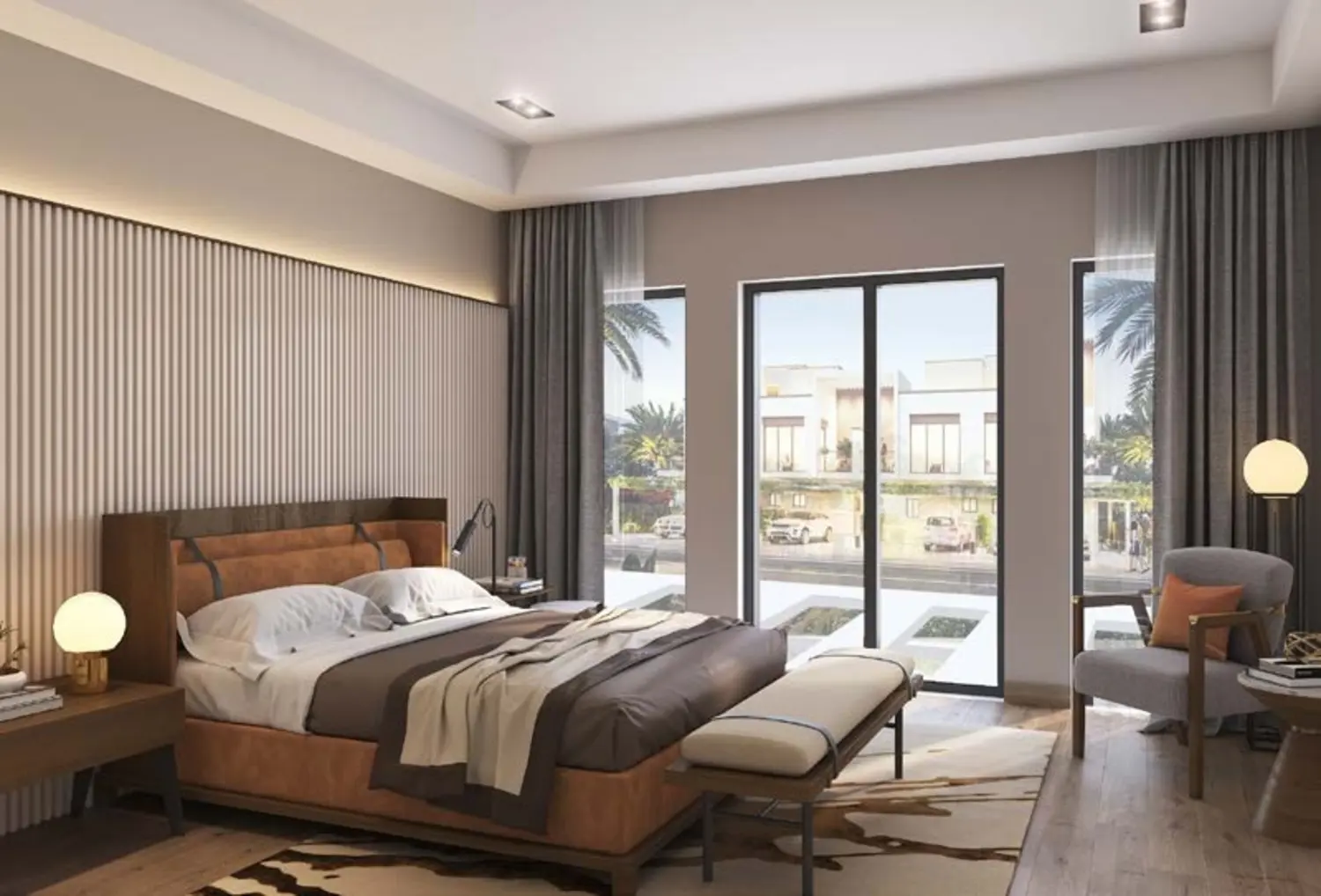 DAMAC Riverside modern living room interior