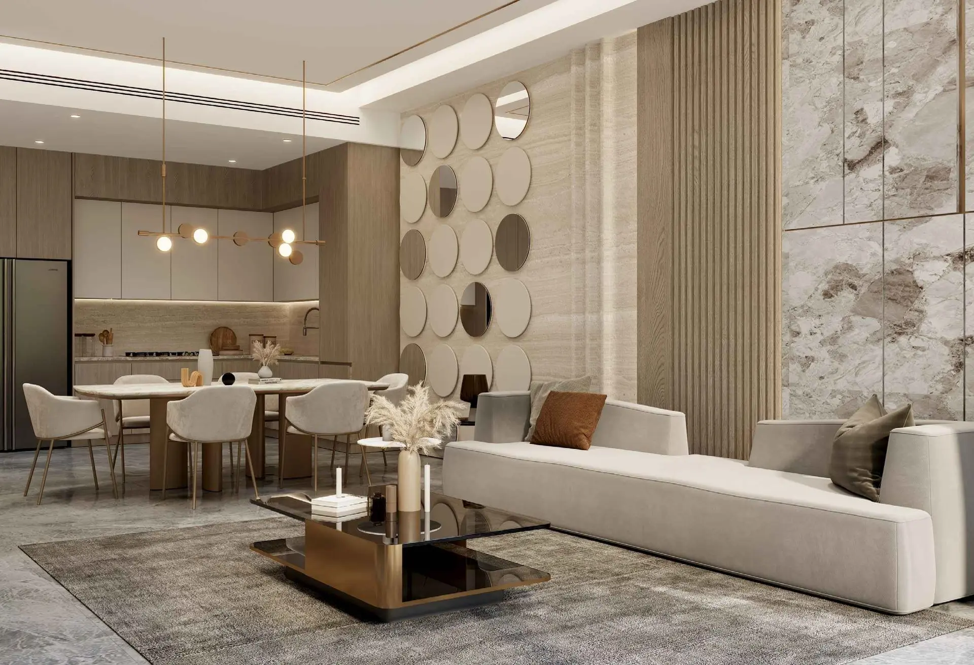 SAMANA Ocean Crest luxury apartment interior at Dubai Islands