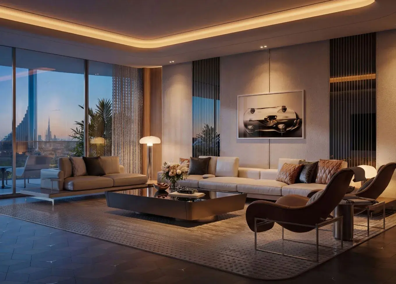 Mercedes-Benz Places by Binghatti luxury apartment interior in Dubai