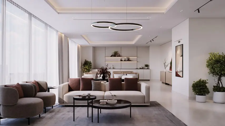 Azizi Wares apartment interior in Downtown Jebel Ali Dubai