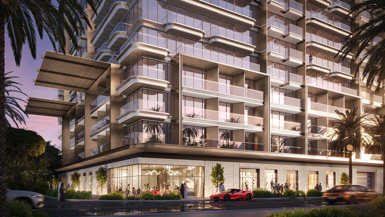 Azizi Wares exterior architecture in Downtown Jebel Ali