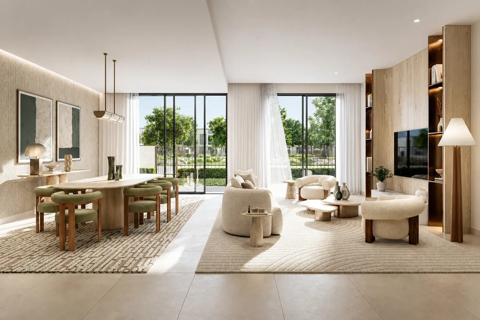 Elva at The Valley modern townhouse interior by Emaar