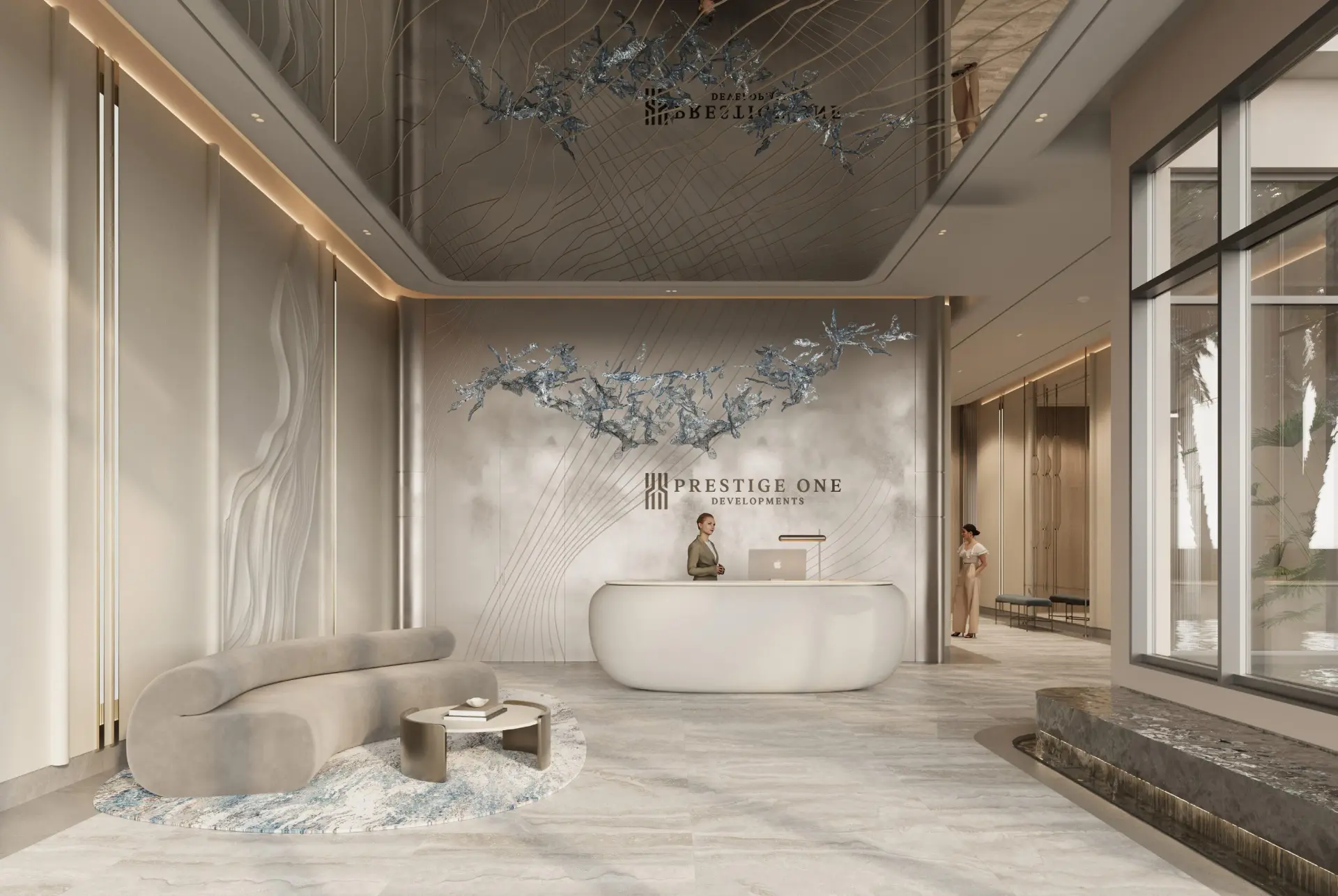 Sanctuary by Prestige One apartment interior in Bukadra Dubai